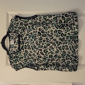 Cabi leopard boxy top